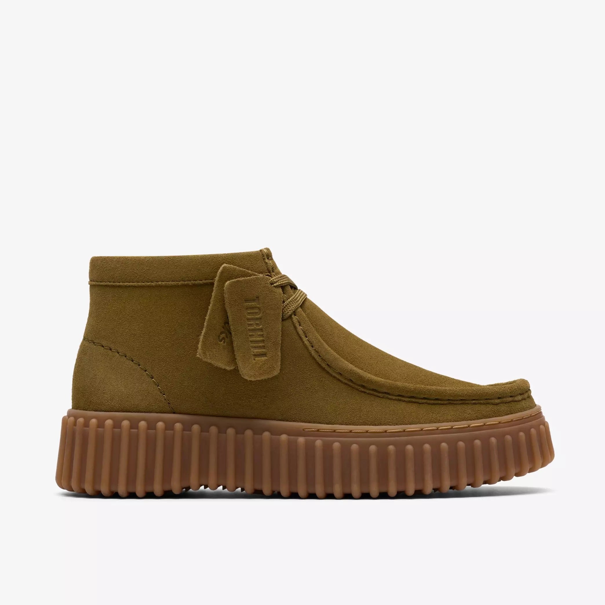 Clarks Torhill Moss 26183872 Scarpa Donna Olive Scamosciata
