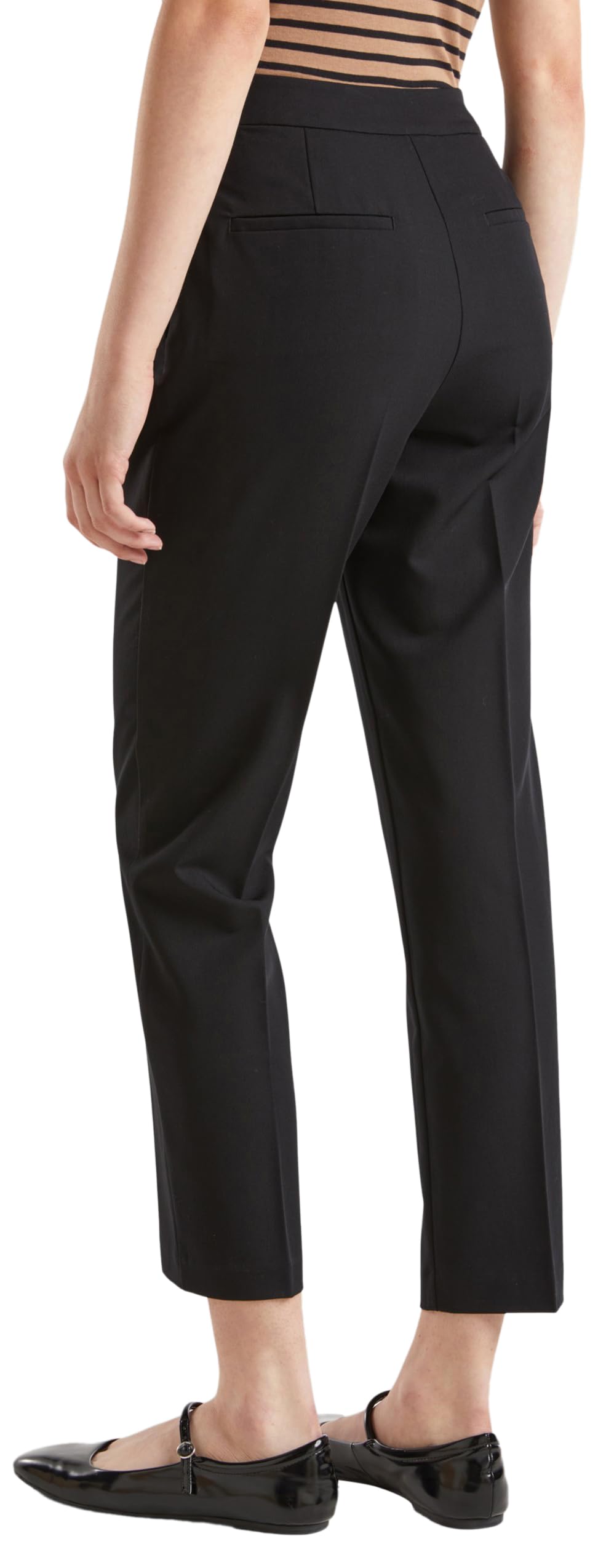 Benetton Pantaloni Donna Capri Taglia 36 Vita Alta