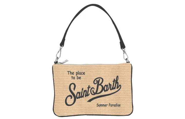 MC2 Saint Barth Parisienne Mini pochette beige paglia