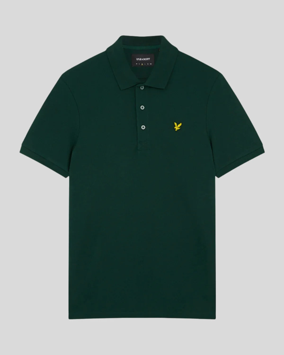 Lyle & Scott Plain SP400V0G polo verde piquet cotone