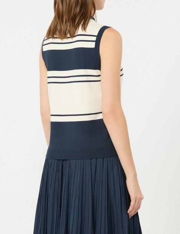 Weekend Max Mara WKDNAZIONE014 maglia righe bianco blu