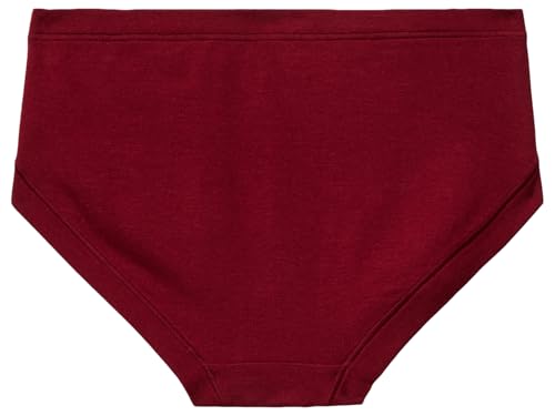 Benetton Slip Donna Fianco Alto Rosso Jersey Elastico