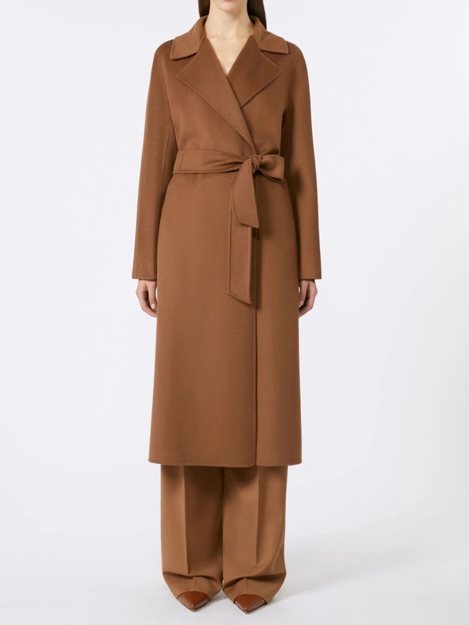 Max Mara Studio CLES024 Cappotto Donna Cammello