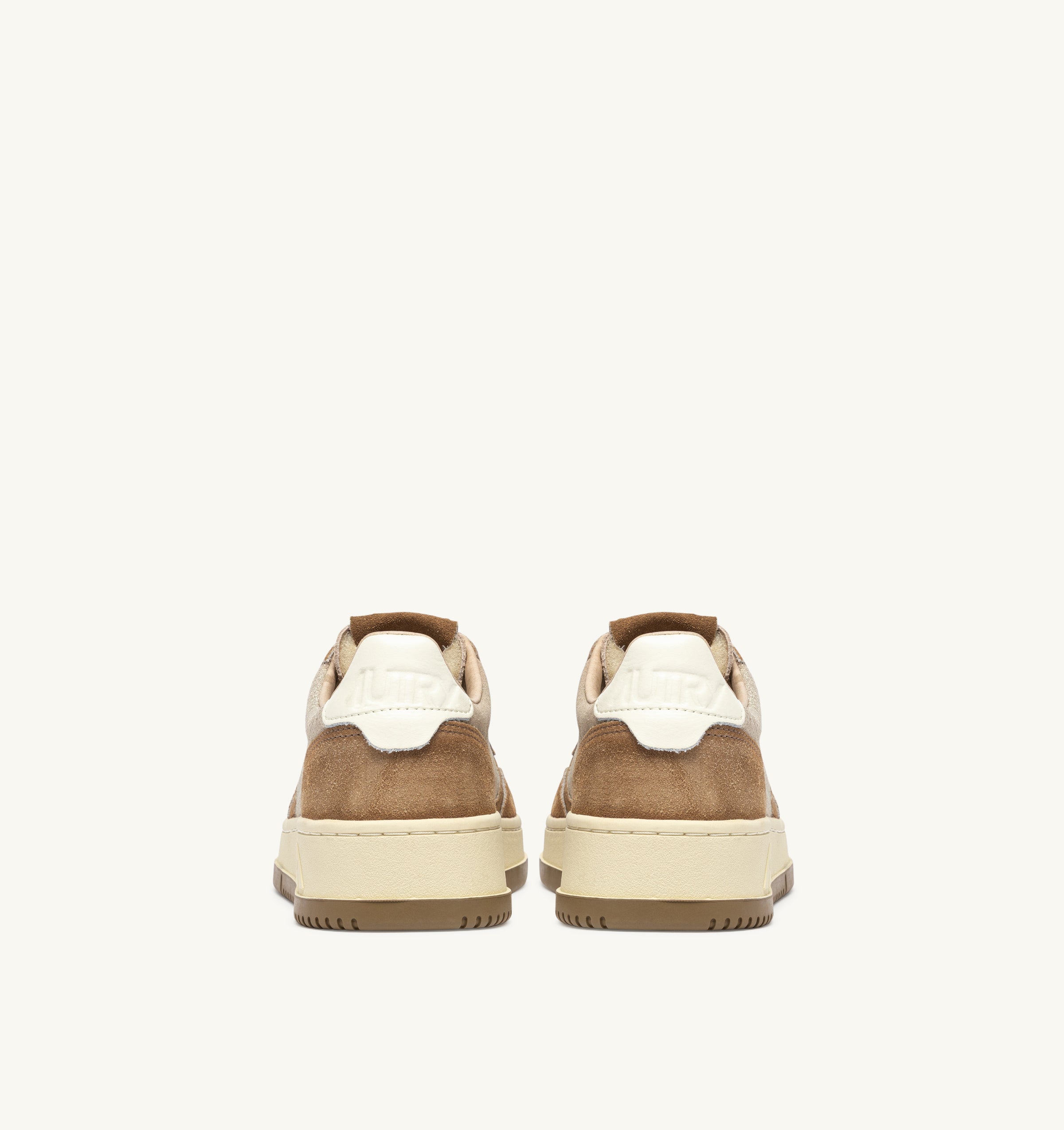 Autry Medalist Low AULW-YB01 sneaker pelle platino beige