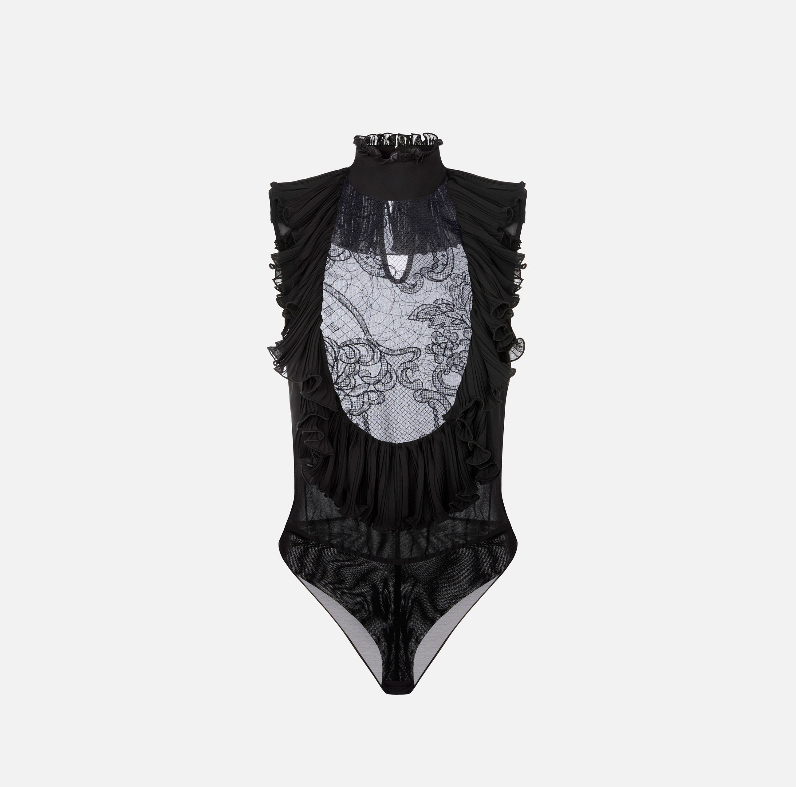 Elisabetta Franchi CB01067E2 Camicia Body Nero