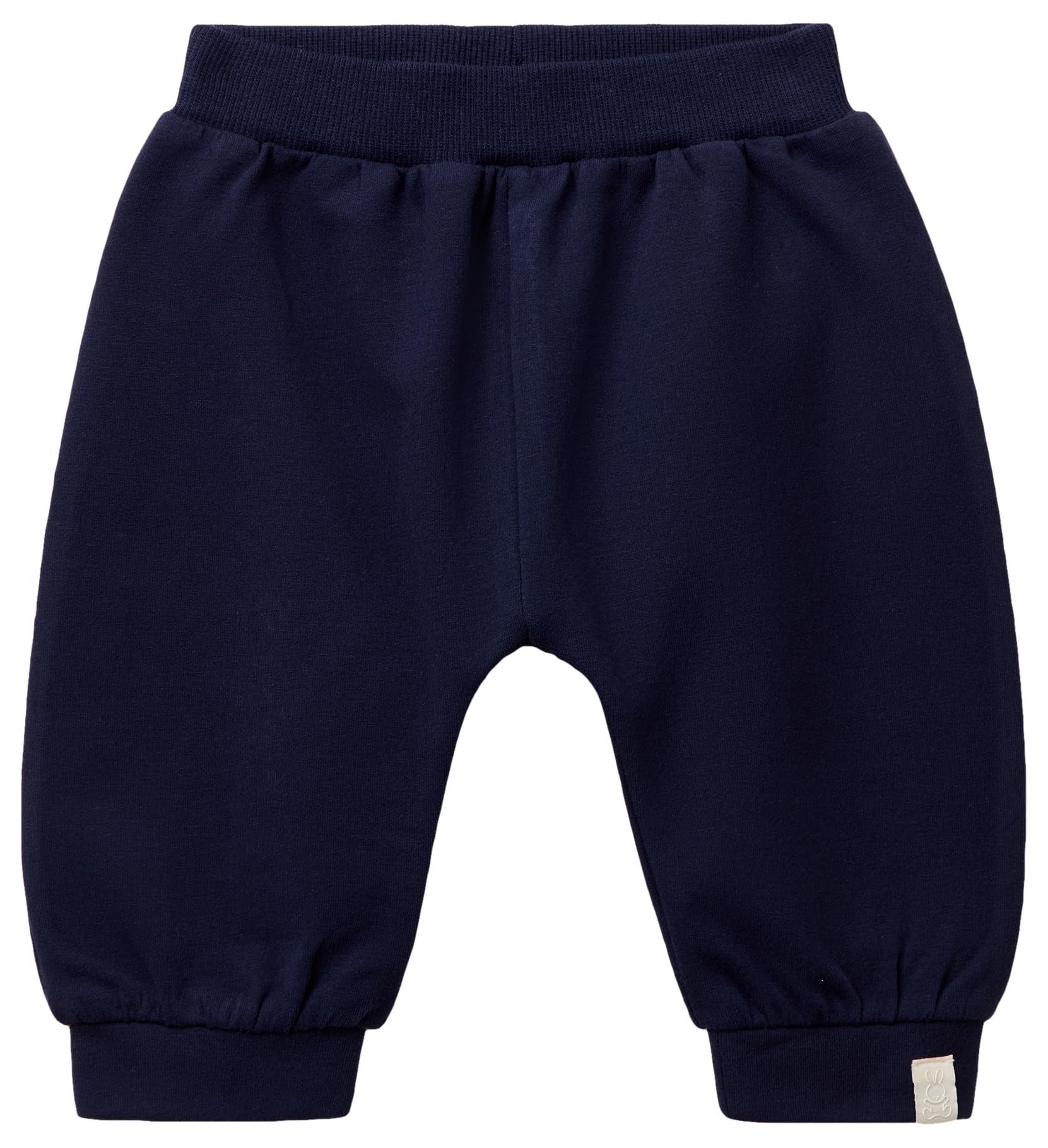 Benetton Pantaloni Tuta Bimbo Felpa Cotone Organico Vita Elastica