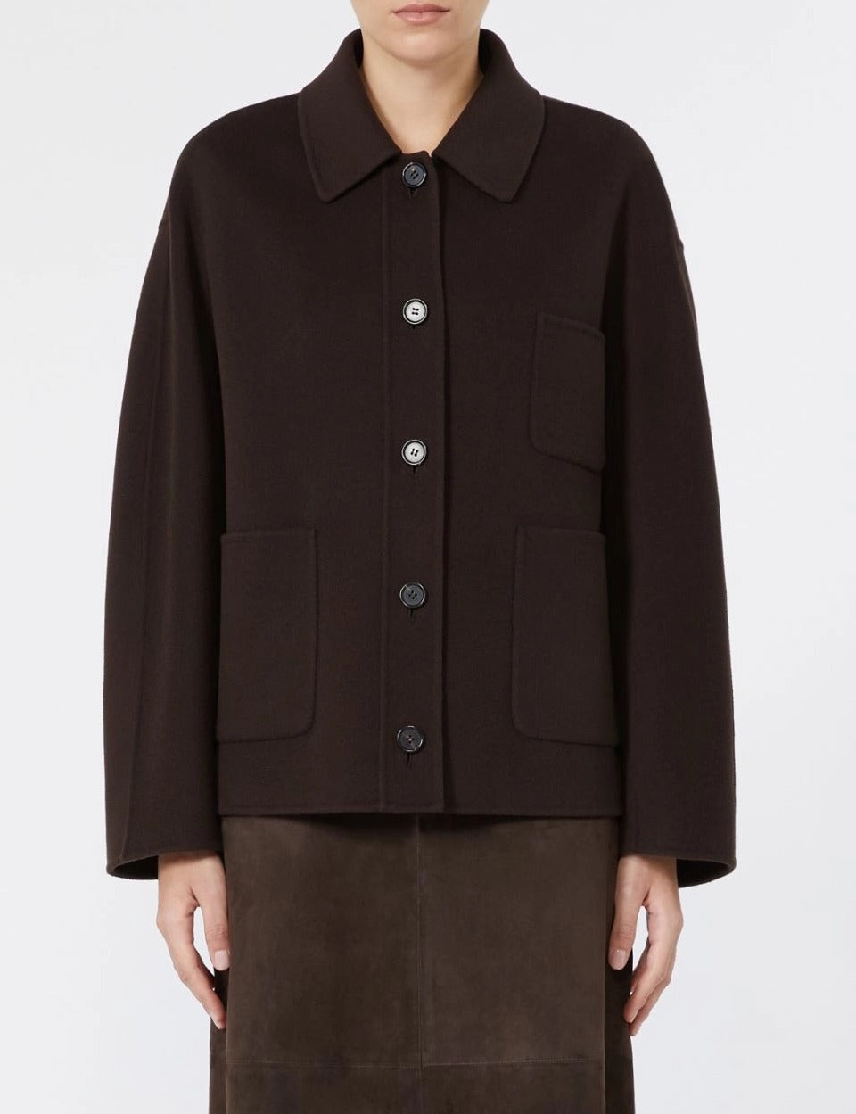 'S Max Mara Cloe SMMCLOE048 giacca marrone lana