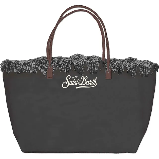 MC2 Saint Barth City Bag Fringe 01740L borsa nero
