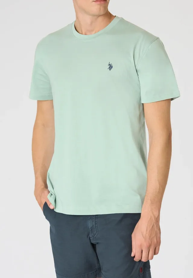 U.S. Polo Assn. Mayn US43154040 T-Shirt Cotone Verde Acqua Uomo