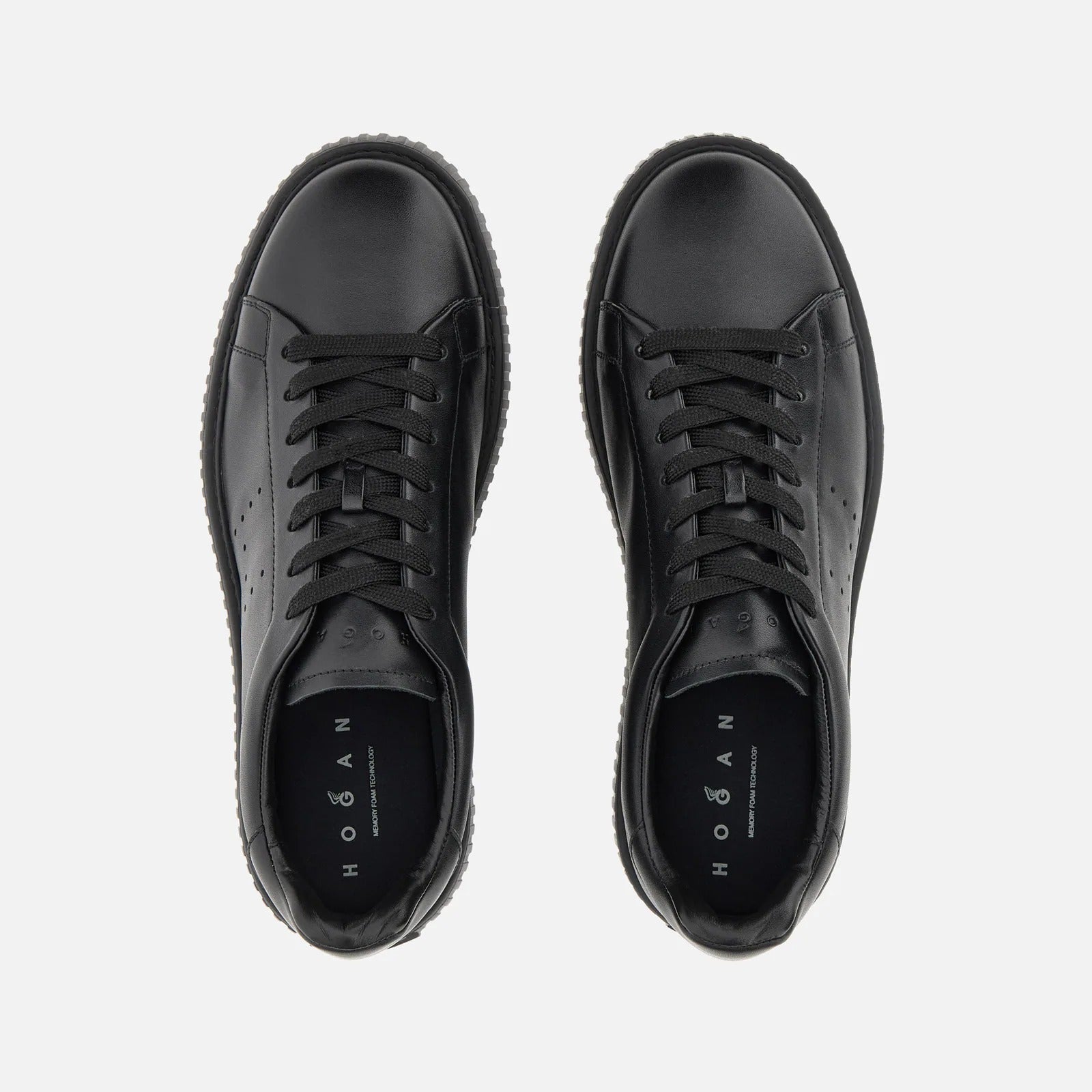 Hogan H-Stripes HXM6770GF5FUD sneakers uomo Nero pelle