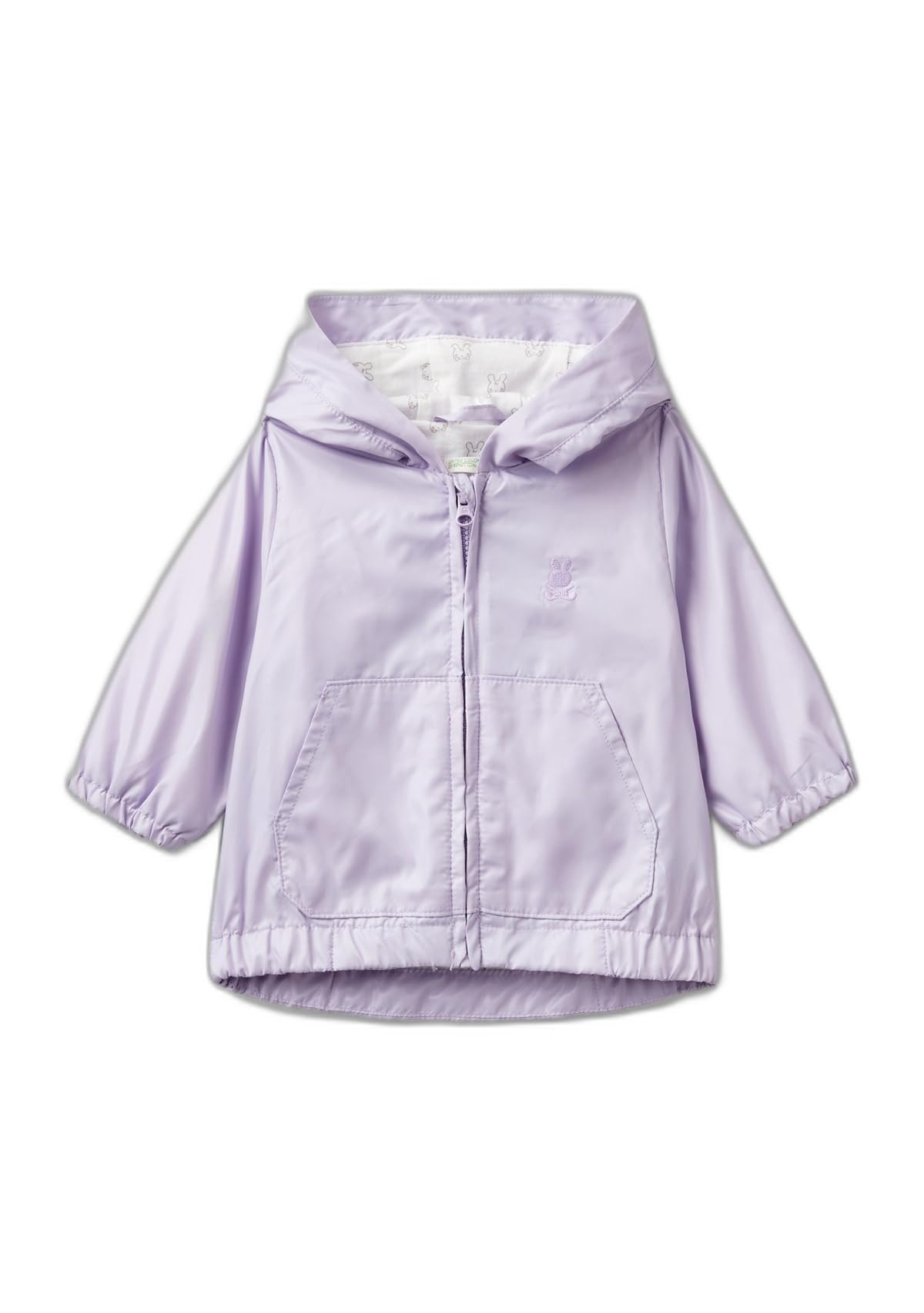 Benetton Giacca Bimbi Blu Notte 252 K-Way Cappuccio