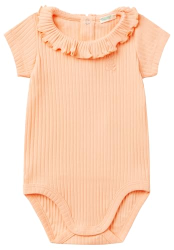 Benetton tutina neonato unisex arancione 12 mesi cotone