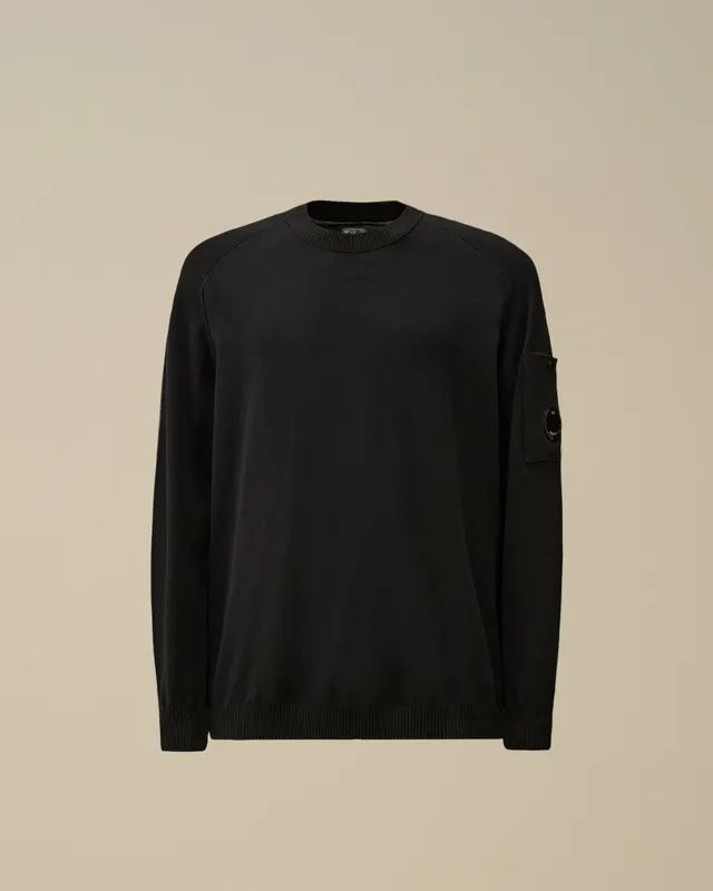 C.P. Company MKN105A maglione uomo Total Eclipse cotone