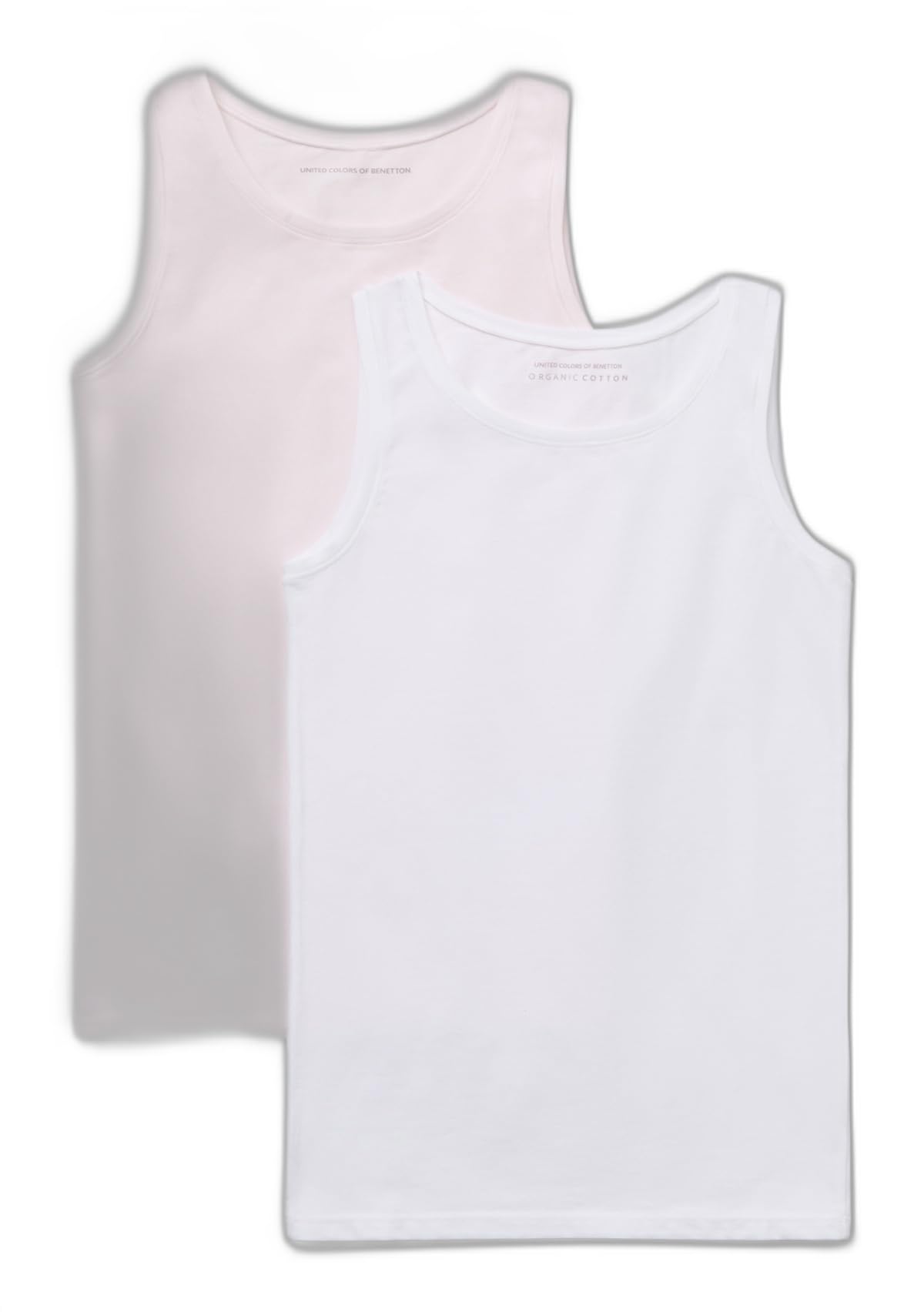 Benetton Intimo 3ZQM0H406 Set 2 Canotte Bambina Cotone