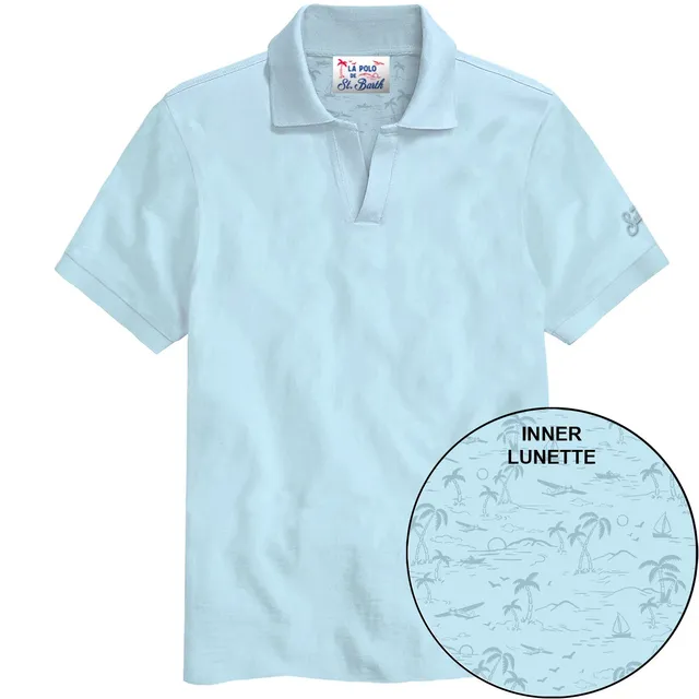 MC2 Saint Barth Charles 00132L Polo Uomo Light Blue Cotone