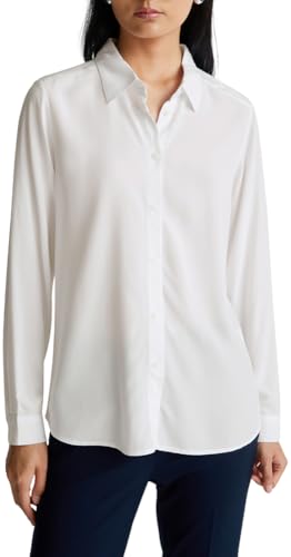 United Colors of Benetton 5WPWDQ0B0 Camicia Donna Bianco XXS