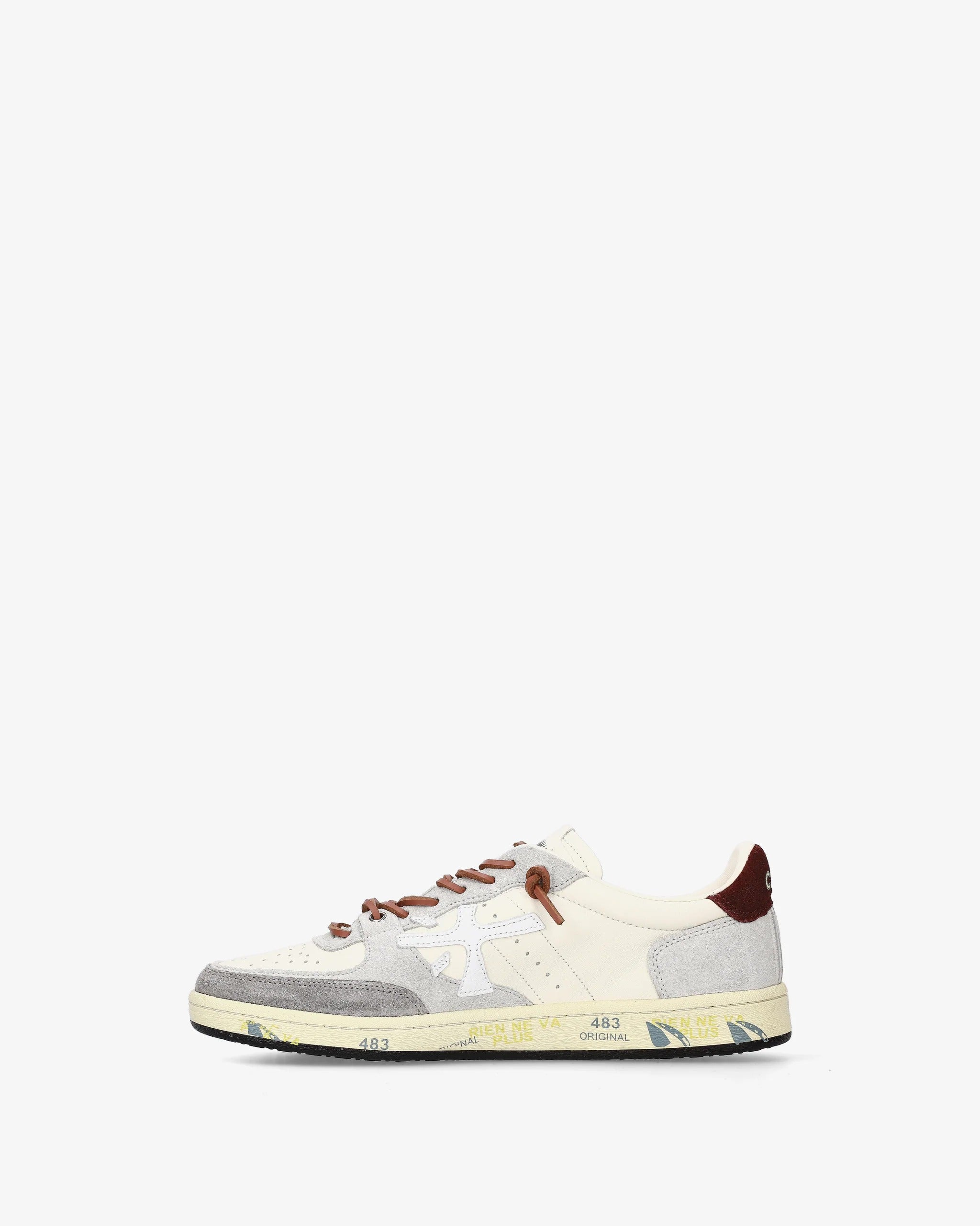 Premiata Bskt Clay 7616 sneaker uomo bianco pelle