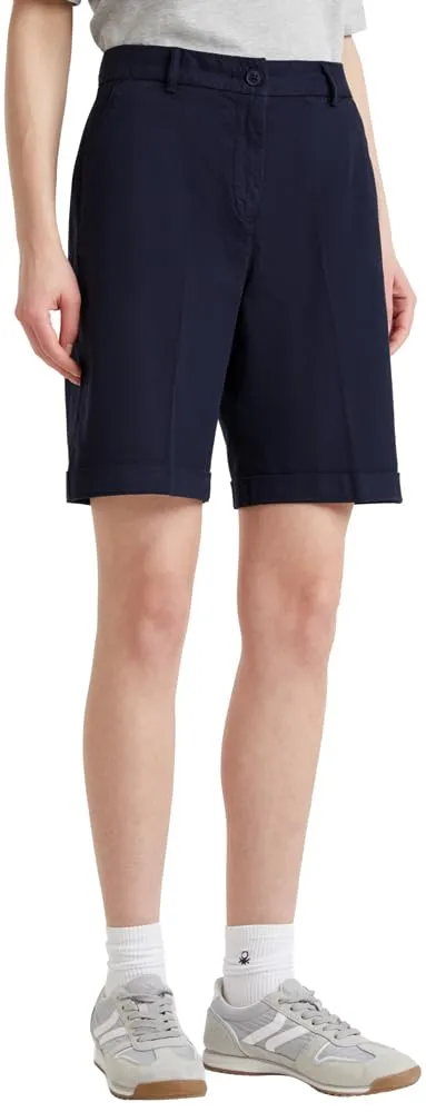 Benetton 4CDRD901W Bermuda Donna Blu 36 Cotone