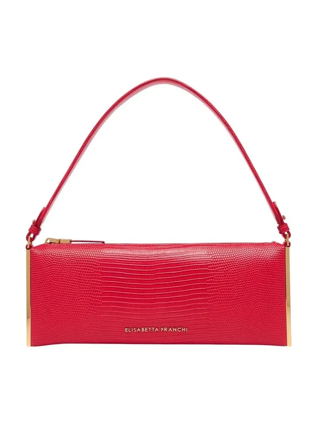 Elisabetta Franchi BS15A66E2 borsa red passion lucertola