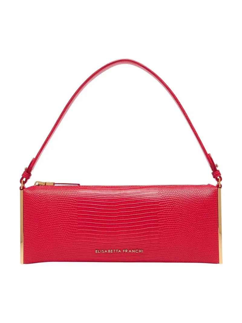 Elisabetta Franchi BS15A66E2 borsa red passion lucertola