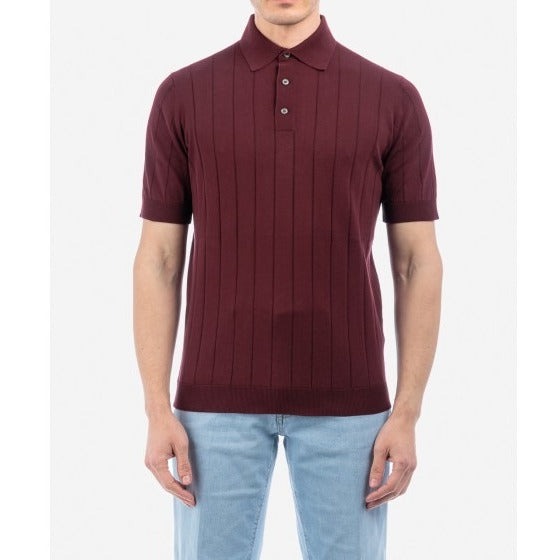 Filippo De Laurentiis CR14C Polo Uomo Bordeaux Cotone