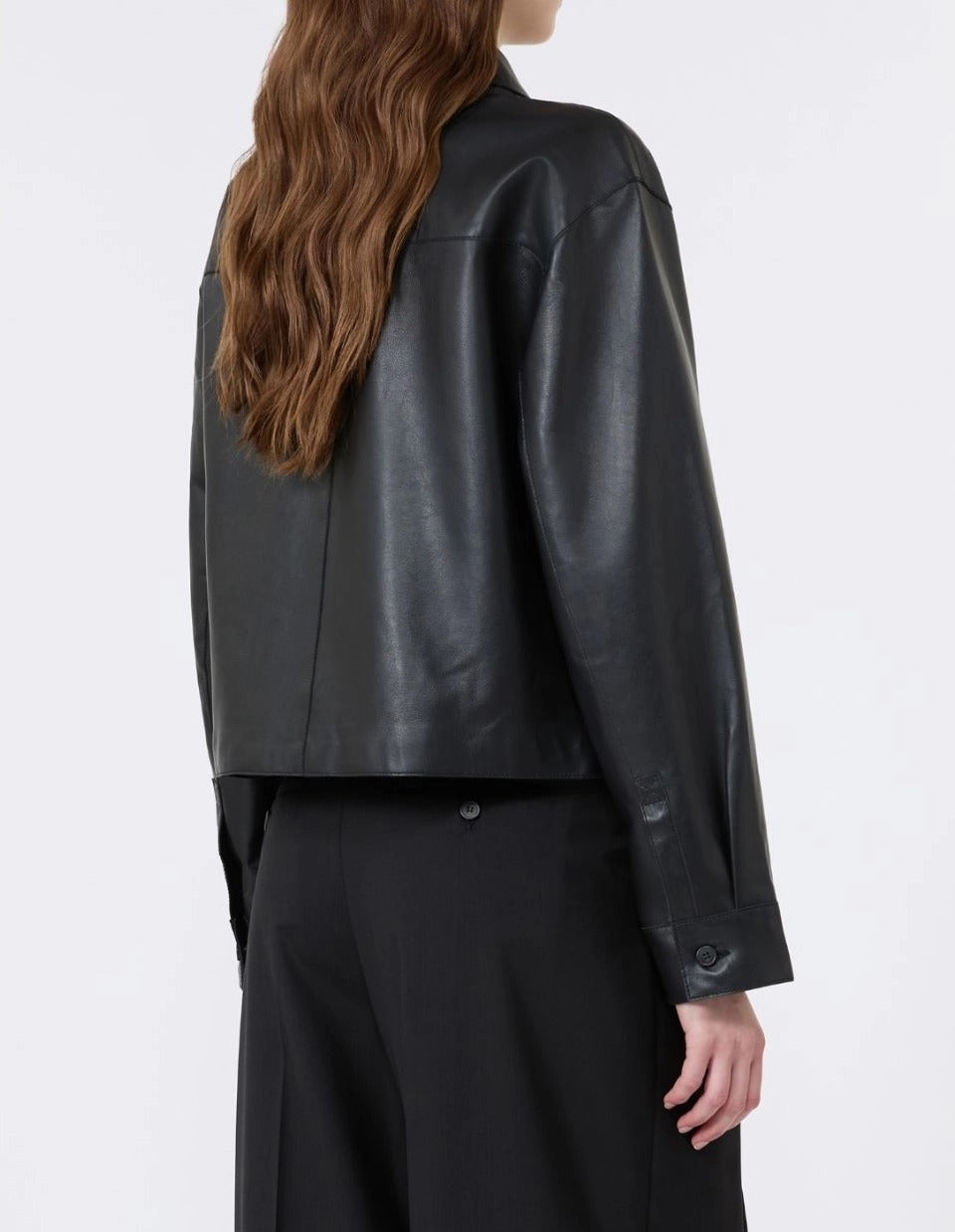 Weekend Max Mara Piovra WKDPIOVRA002 giacca nero nappa
