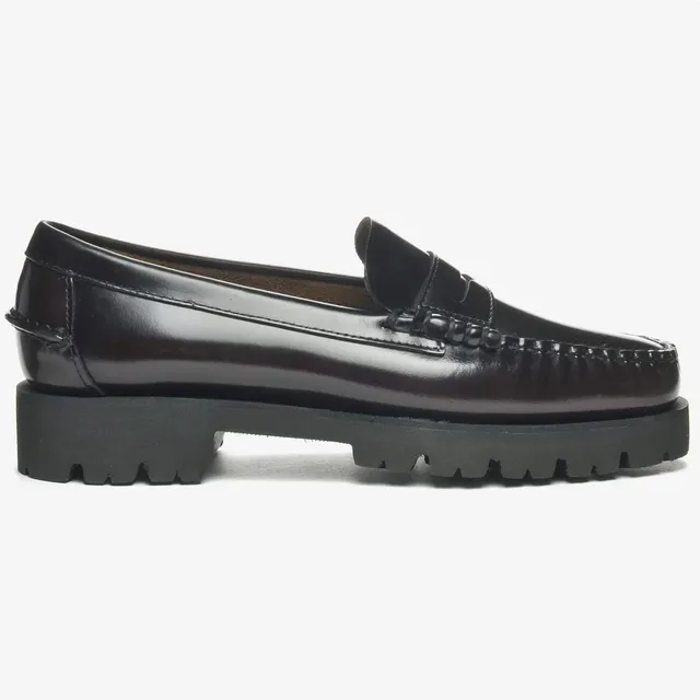 Sebago Dan Lug 7002IJO mocassino donna bordeaux pelle