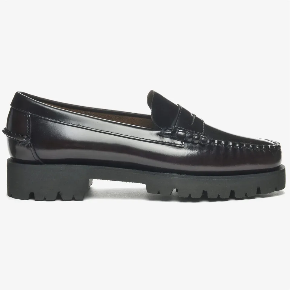 Sebago Dan Lug 7002IJO mocassino donna bordeaux pelle