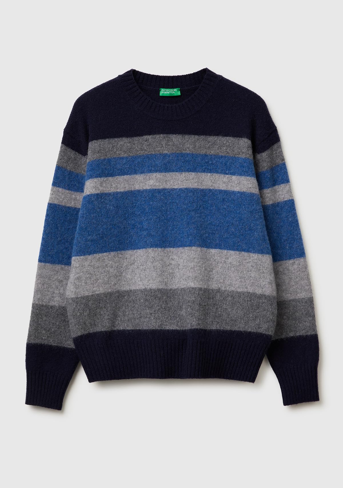 Benetton 103MK10AR Maglione Uomo Blu Taglia XS
