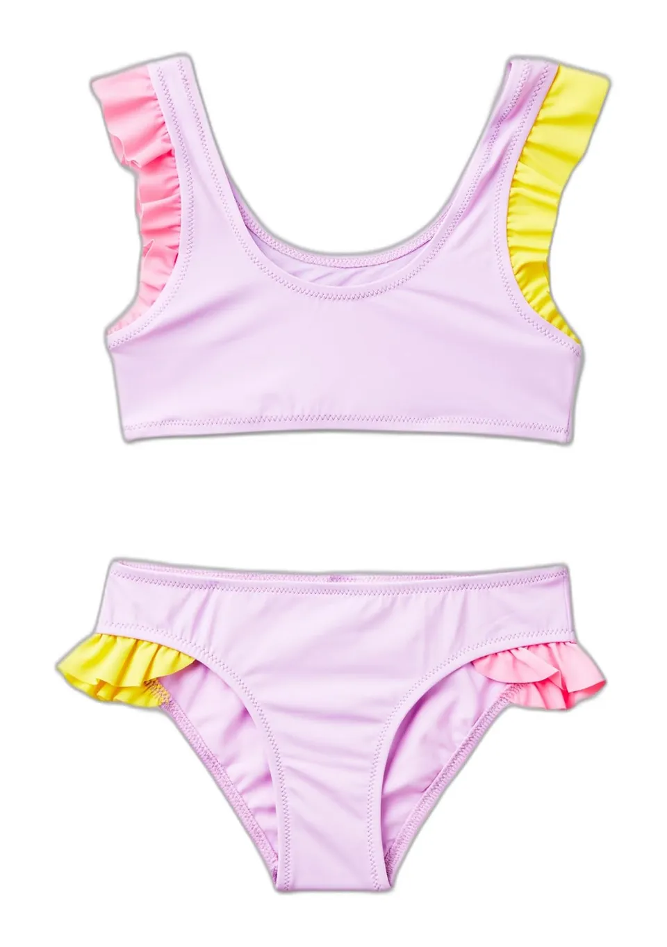 Benetton Bikini Bambina Rouches Bicolor 4 Anni