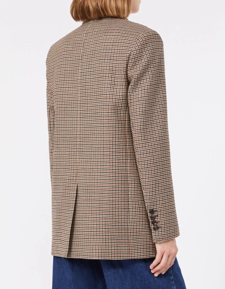 Max Mara Studio Salice MSTASALICE001 Blazer Nero Cuoio Lana