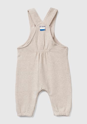 Benetton salopette bimbo 56 tinta unita bottoni