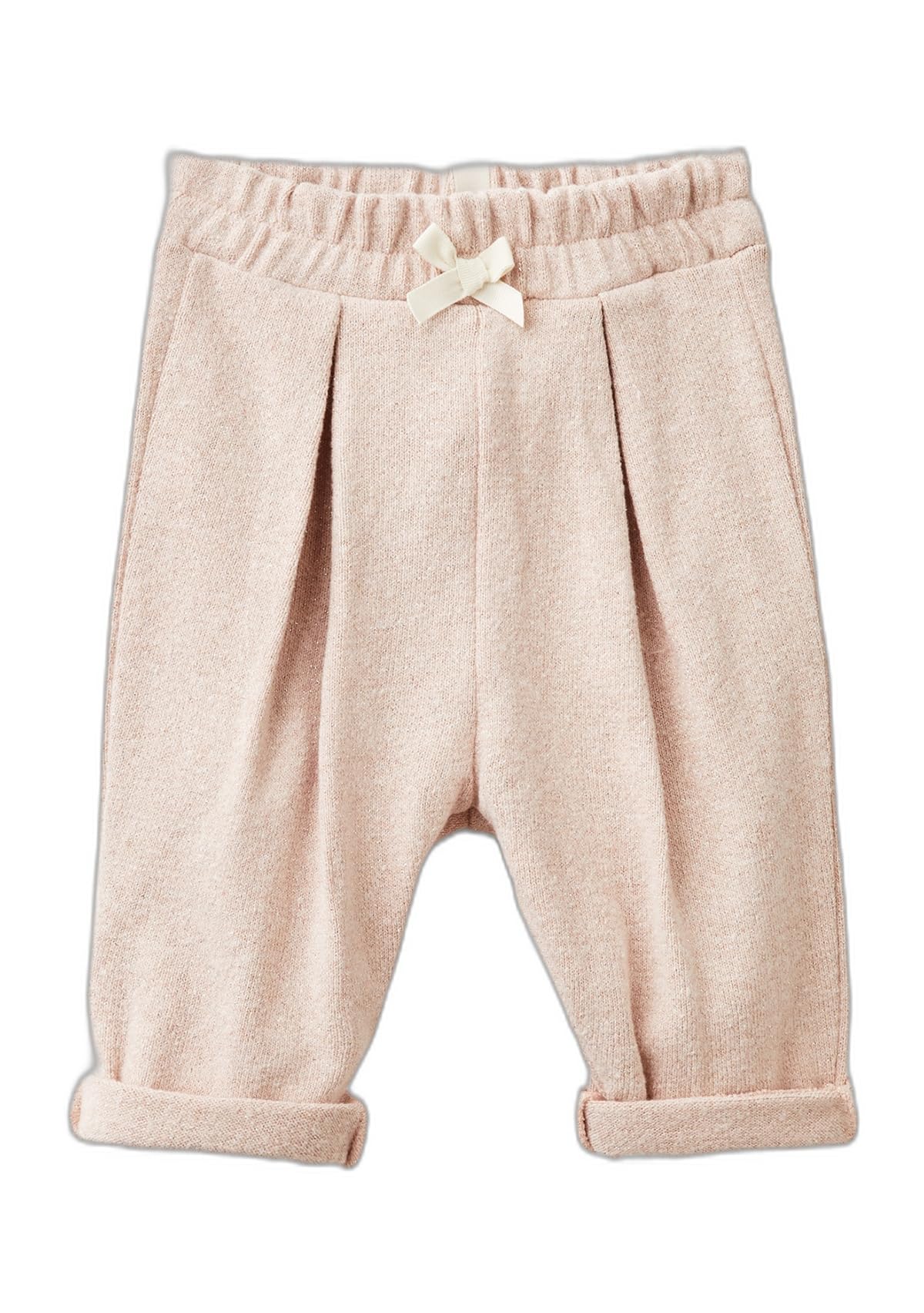 Benetton Pantaloni Bimba Felpa Lurex Balloon Taglia 68