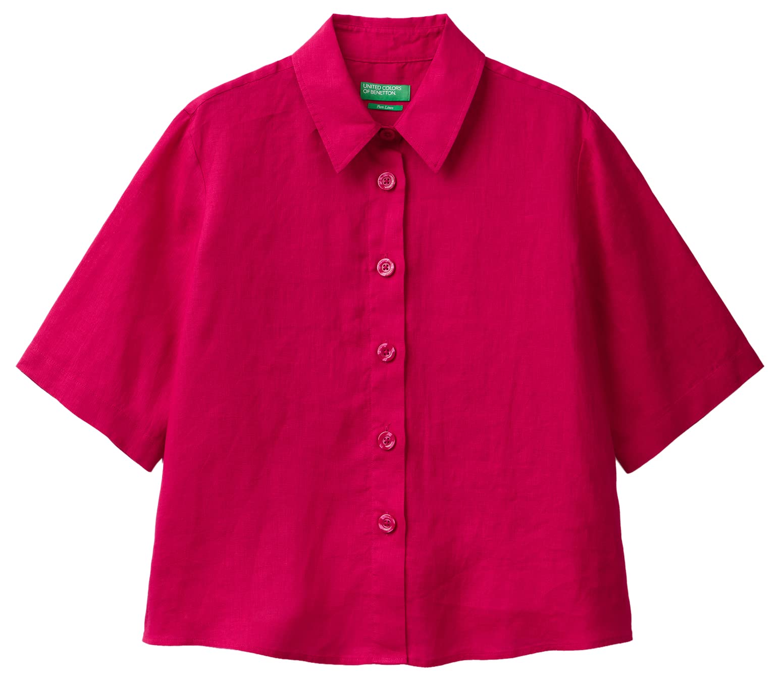 Benetton 5bml5qb75 Camicia Donna Classica