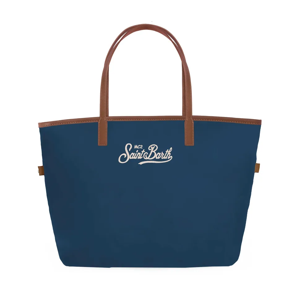 MC2 Saint Barth City Bag Mid Borsa Navy Marrone