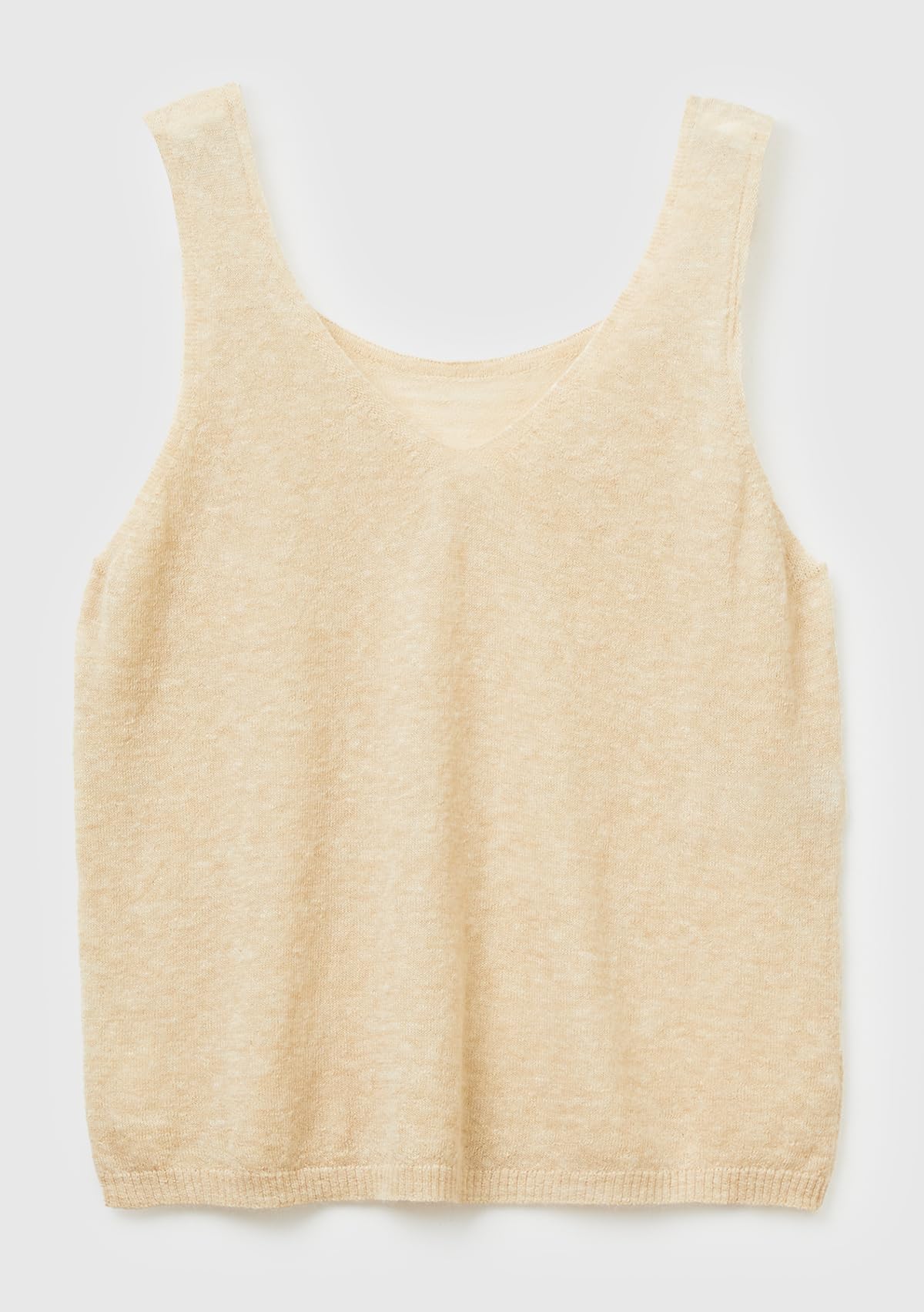 Benetton Intimo 109pdh01f canotta donna beige reversibile