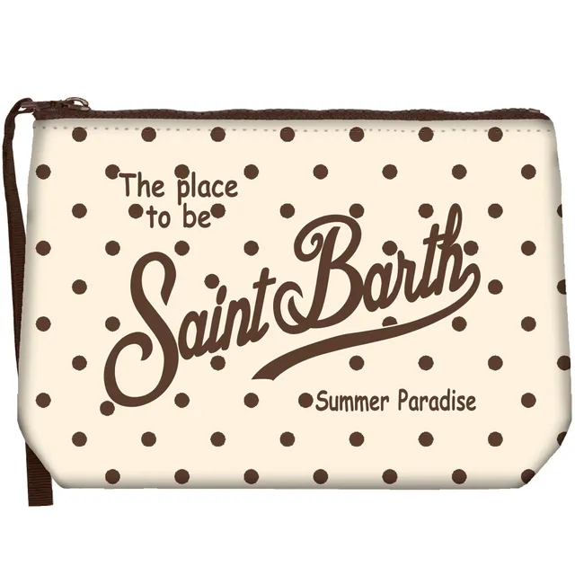 MC2 Saint Barth Aline 03287L pochette pois ecru scuba