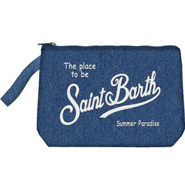 MC2 Saint Barth Aline Denim L 00436L Pochette Blu Scuro