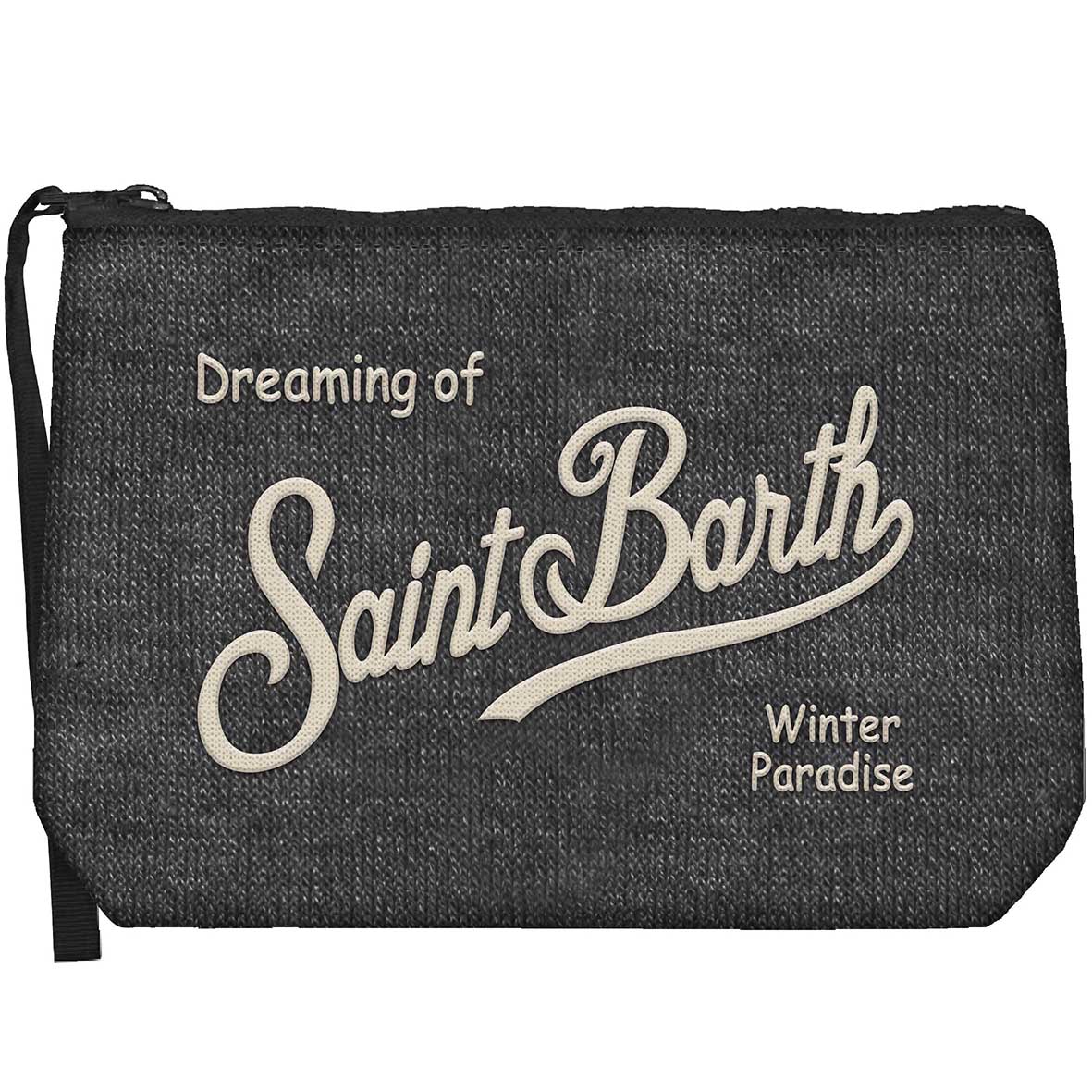 MC2 Saint Barth Aline Wool Pochette Nera Lana