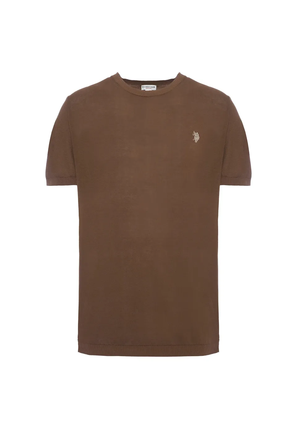 U.S. Polo Assn. Ike US43173010 maglia uomo marrone cotone