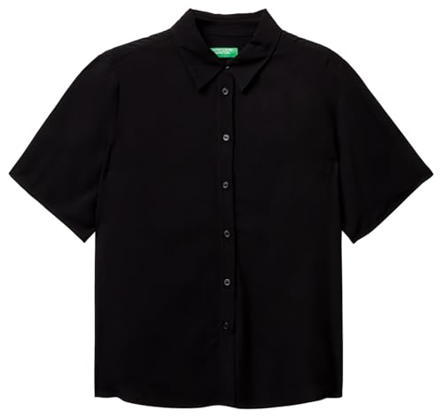 Benetton Camicia Donna Viscosa Tinta Unita Regular