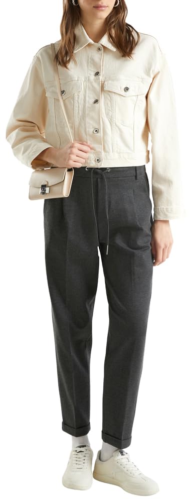 Benetton Pantalone Jogger Viscosa con Coulisse