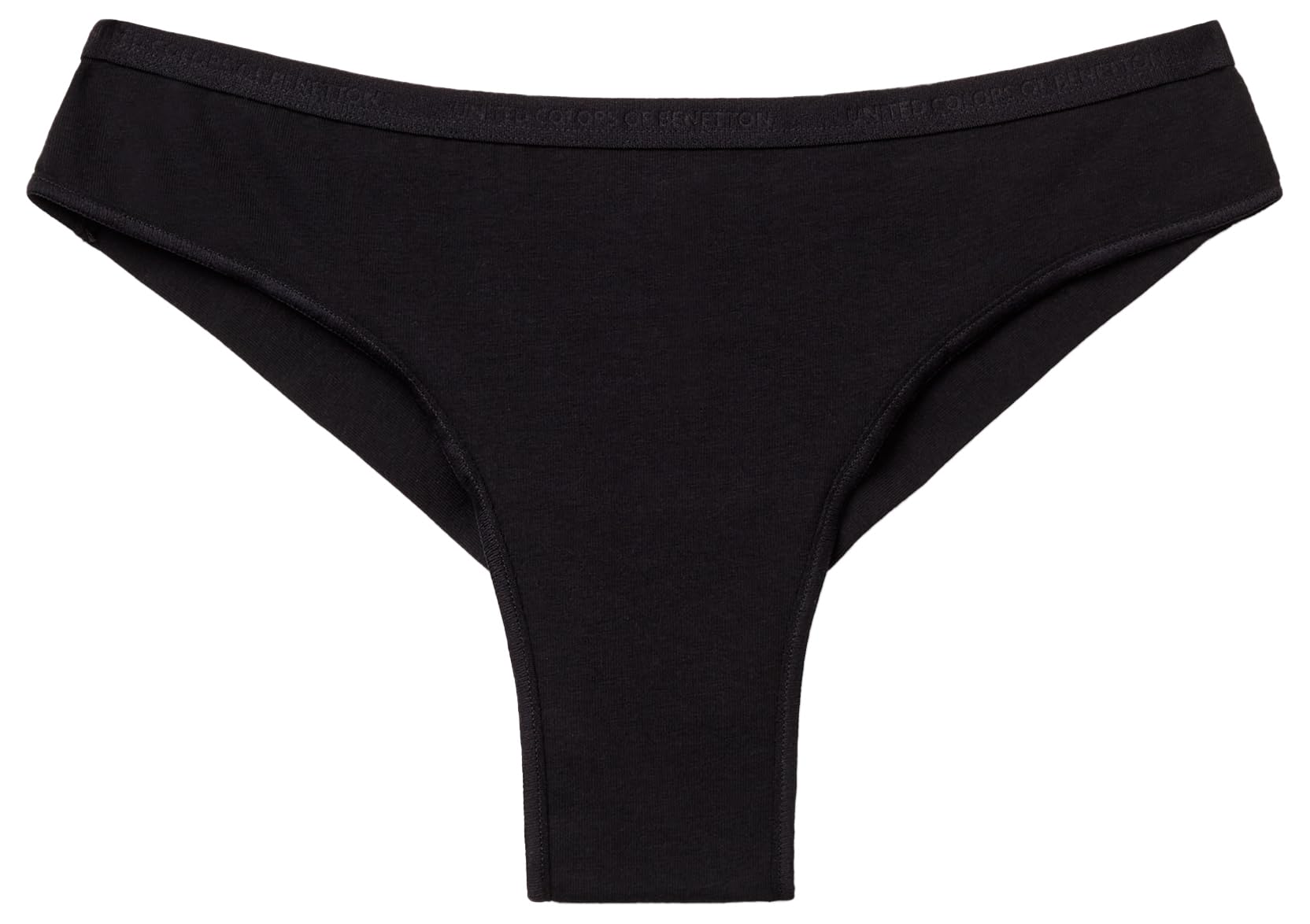 Benetton Brasiliano 3OP81Z034 Cotone Organico Nero Donna