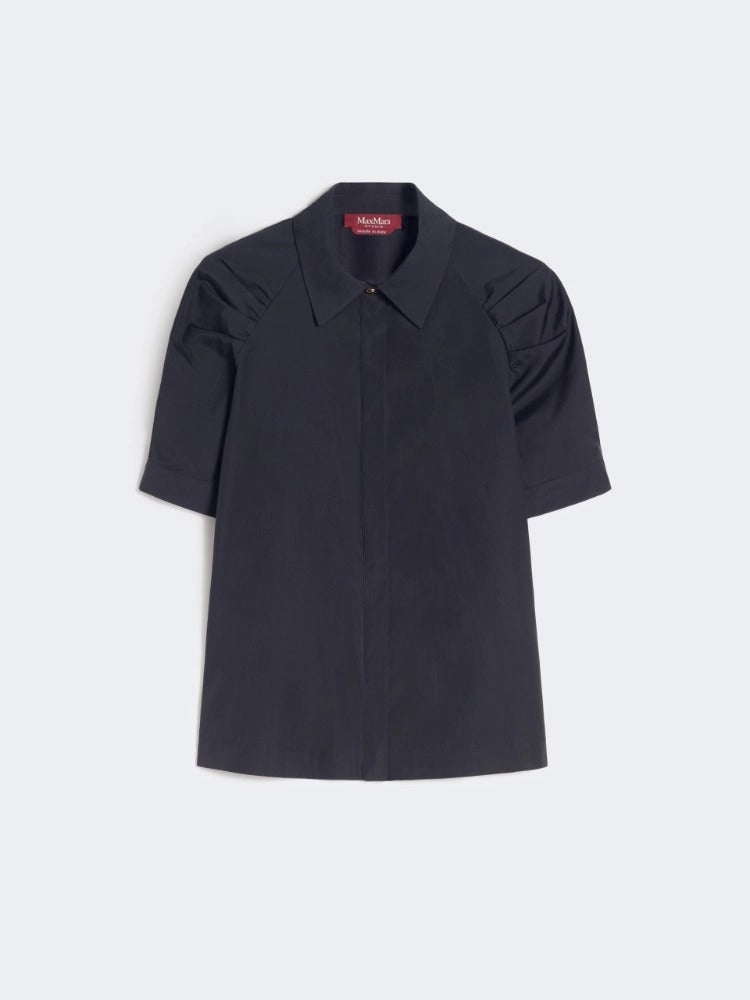 Max Mara Amore MSTAMORE004 camicia donna nera cotone