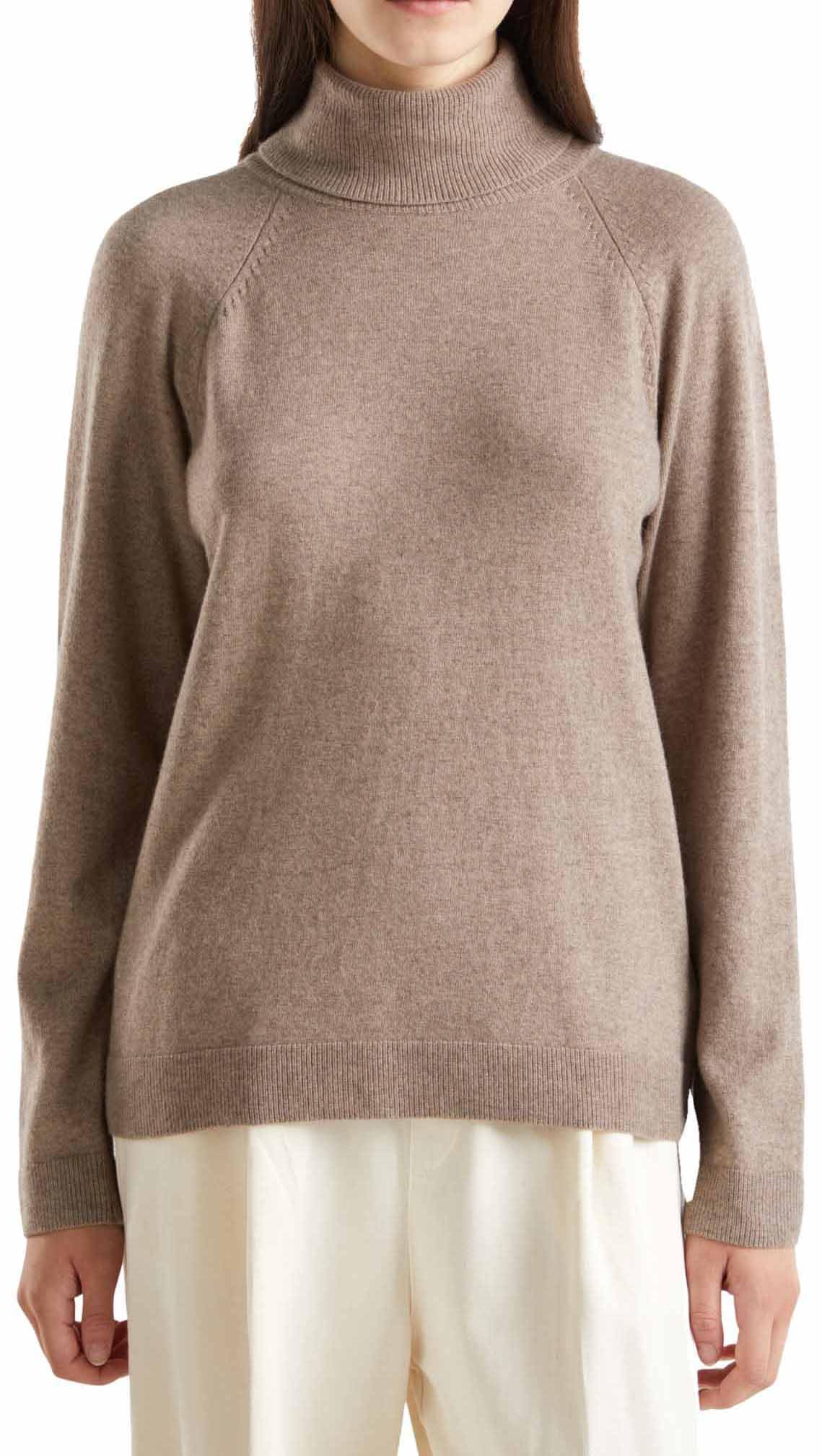 Benetton Maglieria Maglia Donna 1035d2551 Grigio Lana