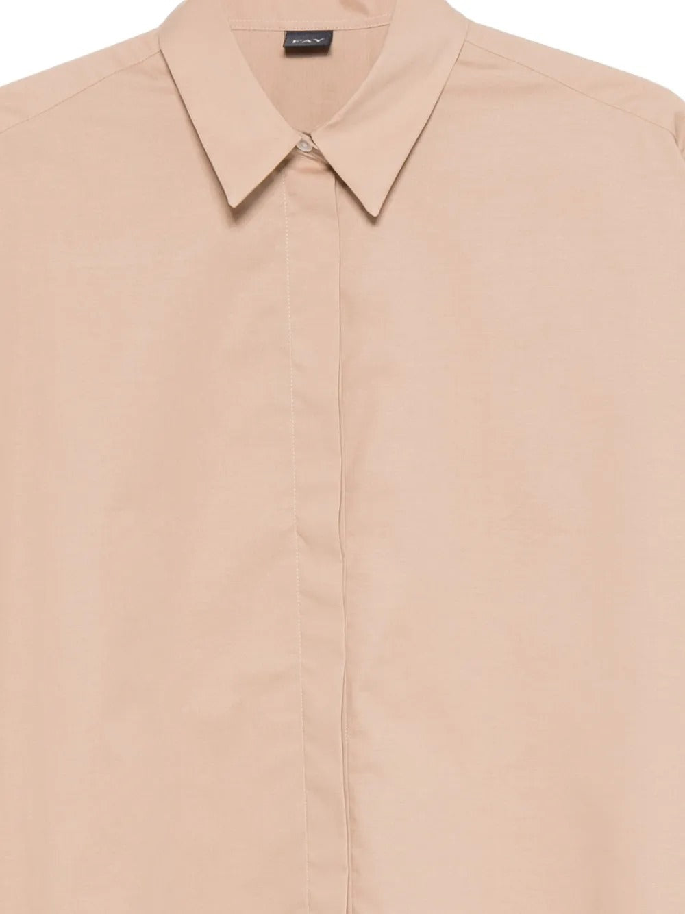 Fay Popeline NCWA552552SZG camicia donna beige righe comfort