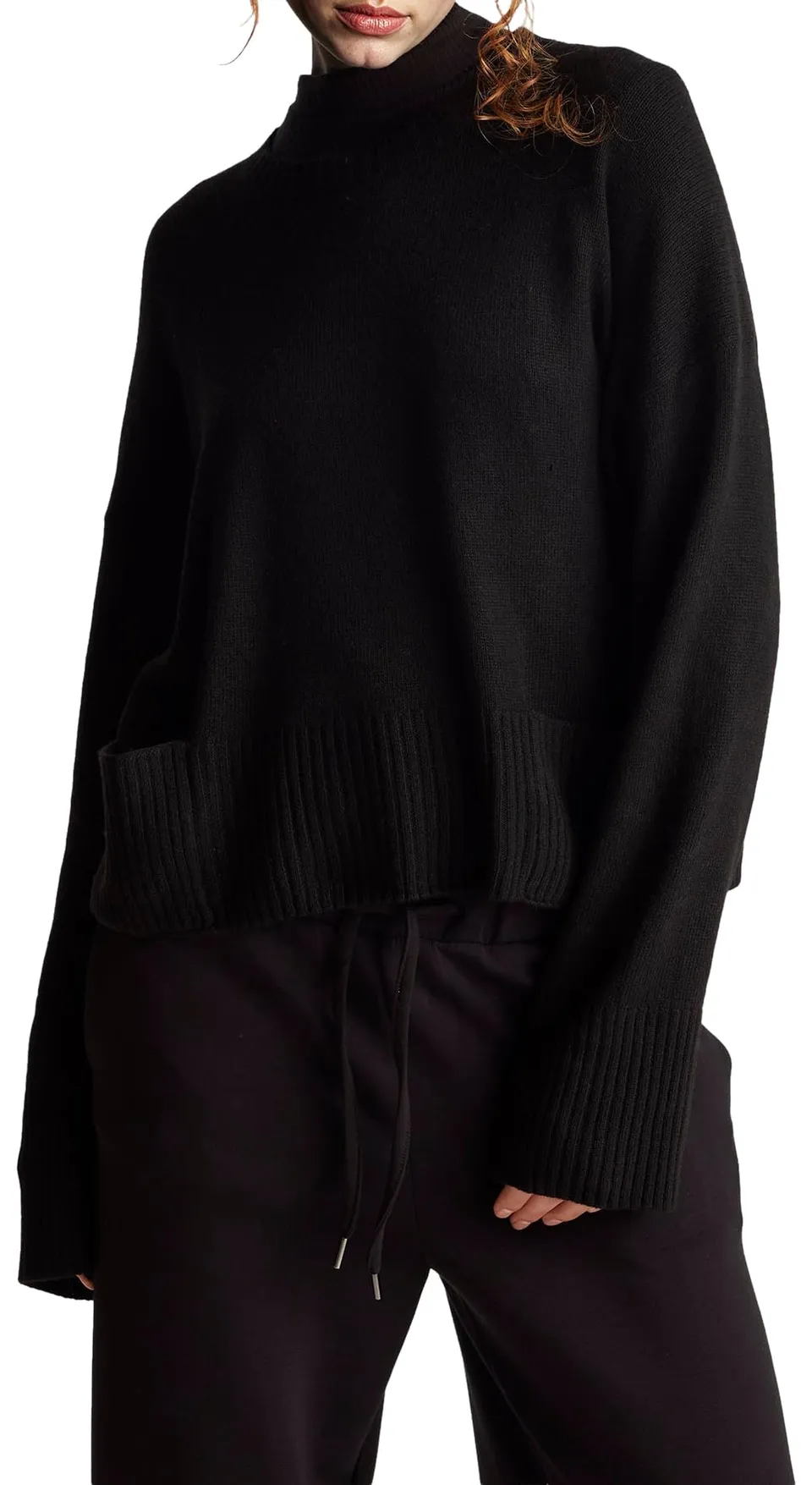Benetton 126wd10e4 maglione donna S grigio girocollo