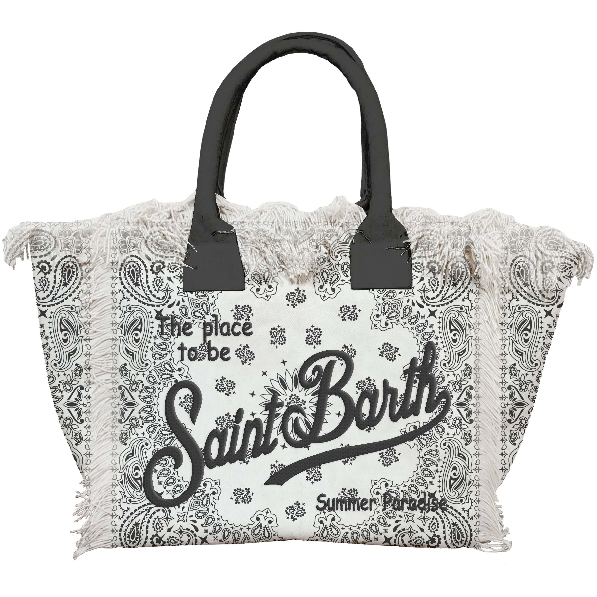 MC2 Saint Barth Vanity 09483L Borsa Bianco Cotone