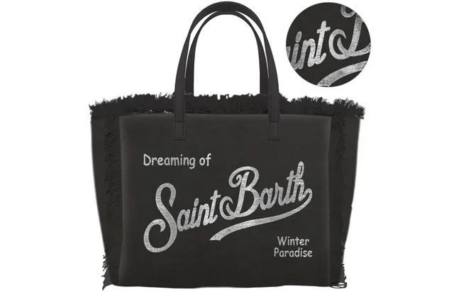 MC2 Saint Barth Vanity Mini borsa velluto nero argento