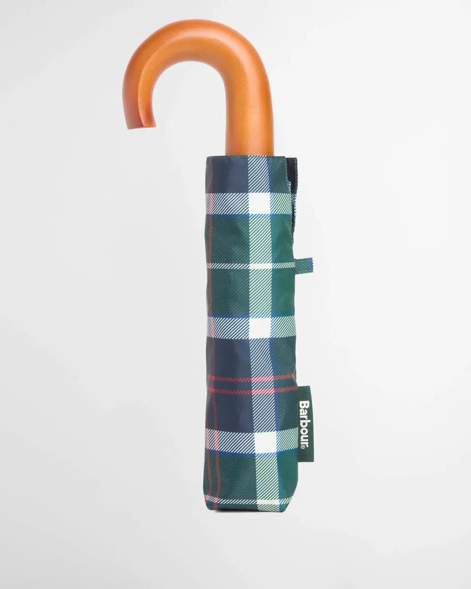 Barbour UAC0201 Ombrello Mini Evergreen Tartan poliestere